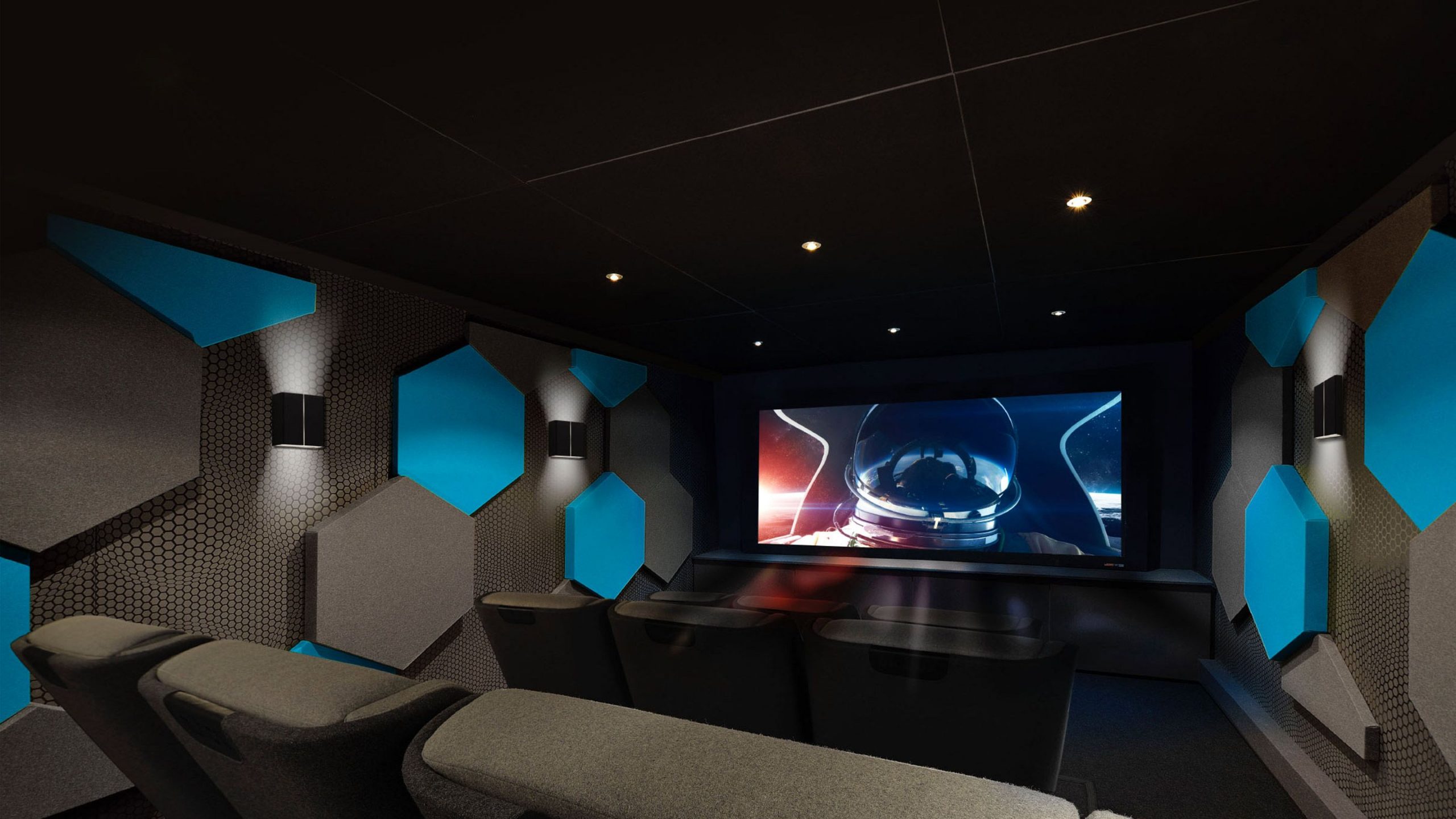 Дизайн интерьера домашнего кинотеатра